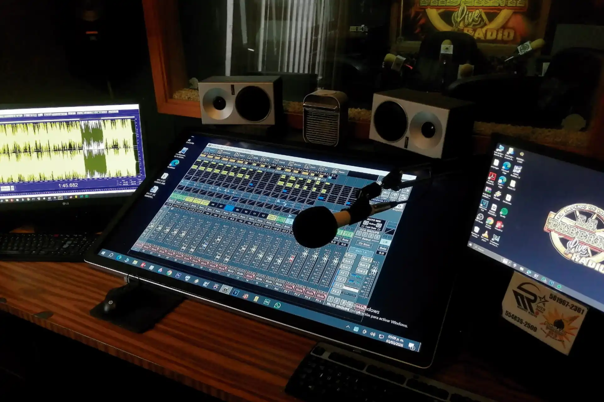 estudio de grabación profesional en CDMX cabina acústica